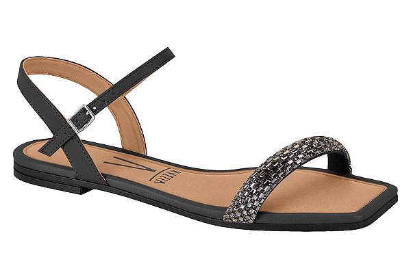 Sandália Vizzano Preto/cristal