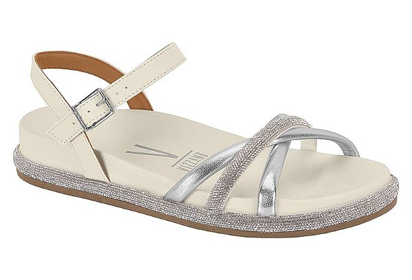 Sandália Vizzano Branco Offprata