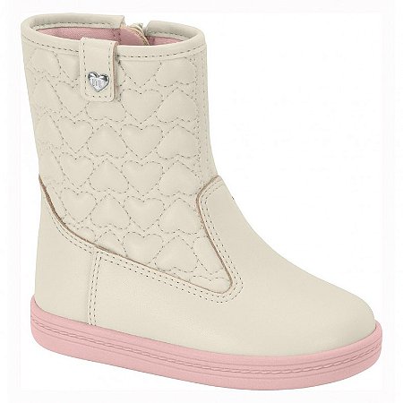 Bota Molekinha Branco Off