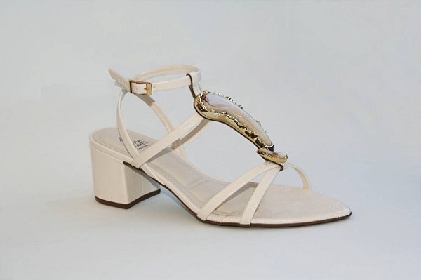 Sandália Olivia Chaves Ss Luna Off White