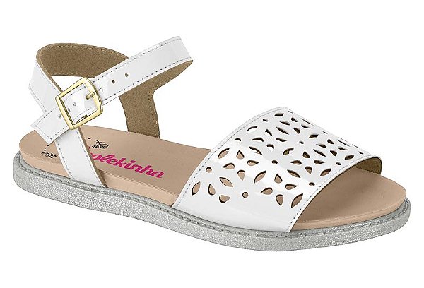 Sandália molekinha branca Clearance
