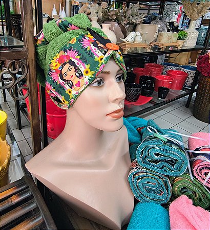 Touca de cabelo atoalhada
