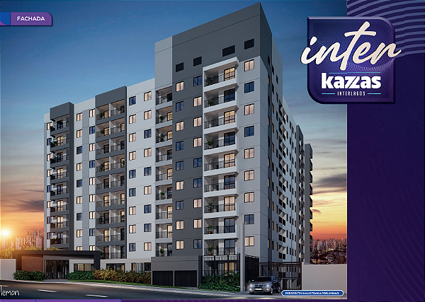 INTER KAZZAS INTERLAGOS | 37 A 43M² | LAZER COMPLETO | VARANDA GRILL