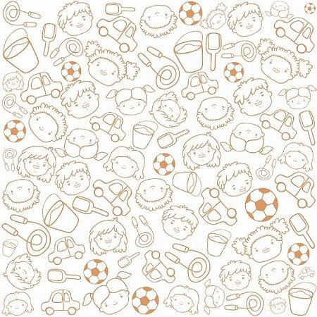 Papel De Parede Infantil Crianças E Brinquedos