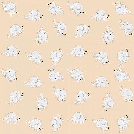 Papel De Parede Infantil Elefante Baby