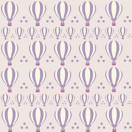 Papel De Parede Infantil Balão Rosa