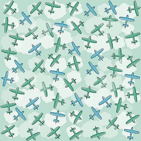 Papel De Parede Infantil Aviões