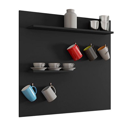 Painel Decor Cantinho Do Cafe Para Ambiente Preto