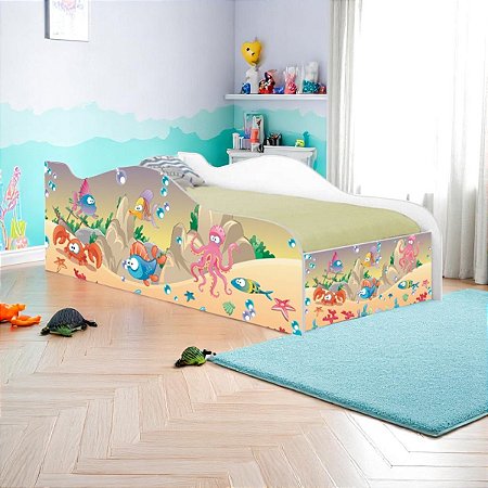 Cama Mobili Infantil Fundo Do Mar Feliz