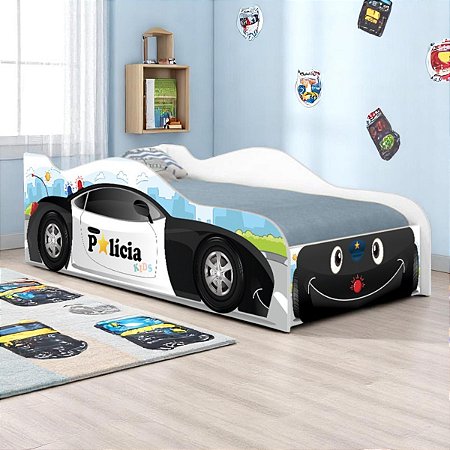 Cama Carro Polícia Baby Kids Infantil
