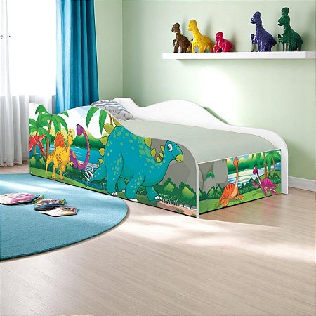 Cama Mobili Solteiro Dinossauro No Lago