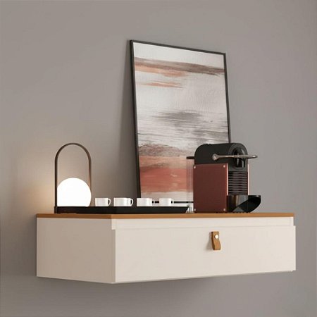 Bancada Cantinho Do Café Suspenso Off White Nature