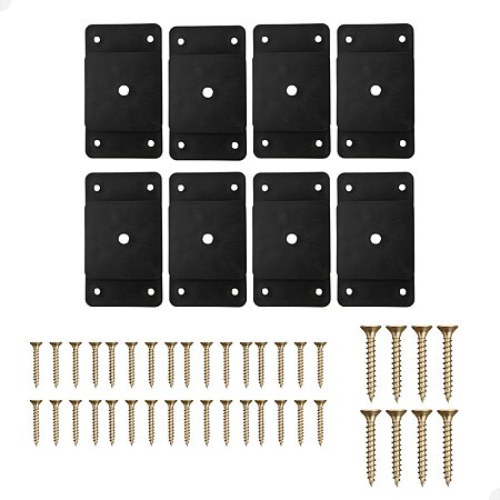 Kit 8 Chapinhas Retas Para Fixação