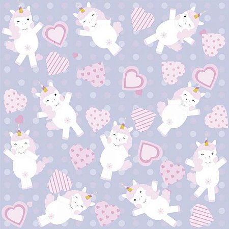 Papel De Parede Infantil Unicórnio Baby