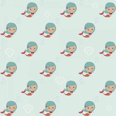 Papel De Parede Infantil Sereia Menina