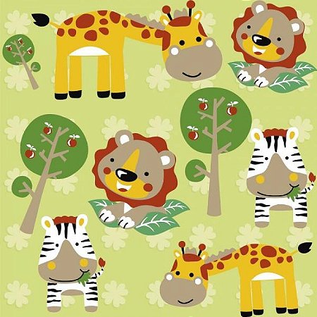 Papel De Parede Infantil Safari
