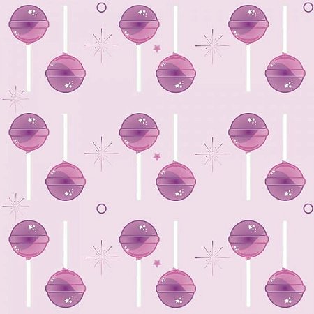 Papel De Parede Infantil Pirulito Rosa