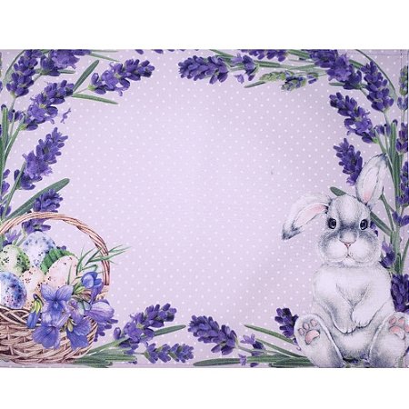 Kit 4 Jogos Americanos Coelho Da Páscoa E Lavanda 43cmx34cm - UN / 4