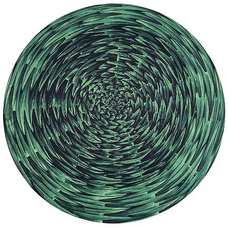Kit 4 Capas Sousplat Trançado Verde 35cmx35cm - UN / 4