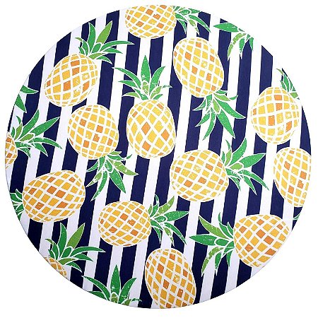 Kit 4 Capas Sousplat Abacaxi Vitral 35cmx35cm - UN / 4