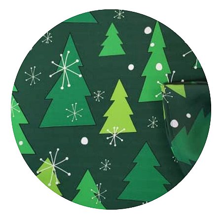 Kit 4 Capas Sousplat árvore De Natal Verde 35cmx35cm - UN / 4