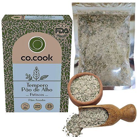 Cocook Tempero 100% Natural Pão De Alho Petiscos 75g - UN / 20