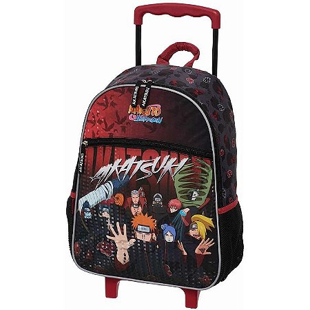 Mochila Infantil Com Rodinha Naruto Akatsuki Rising