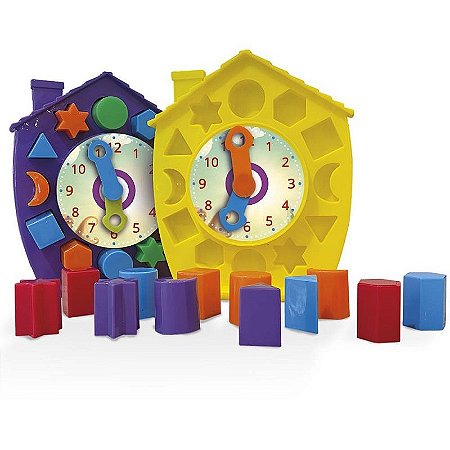 Brinquedo Para Bebê Casinha Da Hora 12 Blocos Sortido