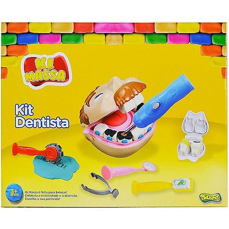 Massa Para Modelar Criativa Dentista - 5 Potes De 50g