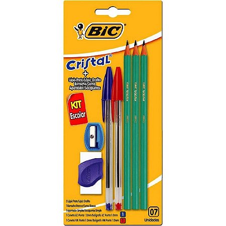 Kit Escolar Bic Com 7 Peças