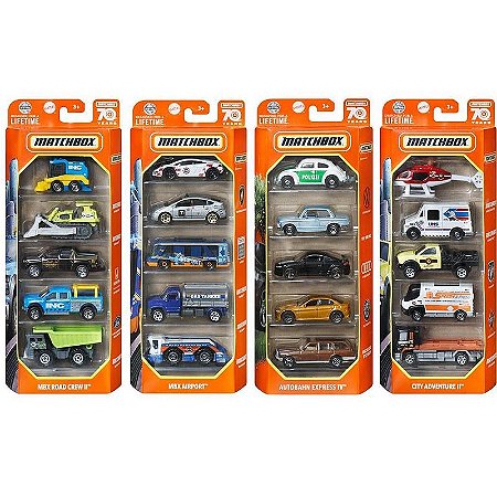 Matchbox Veículo Básico 1:64 5-pack