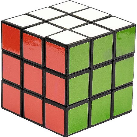 Brinquedo Cubo Mágico Médio 3x3 Cores - 6,5cm