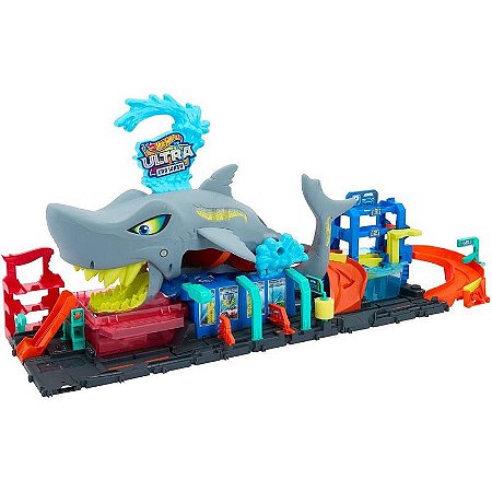 Hot Wheels Pista City Lava-rápido Mega Tubarão