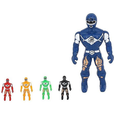 Boneco E Personagem Hero Squad 5 Pcs