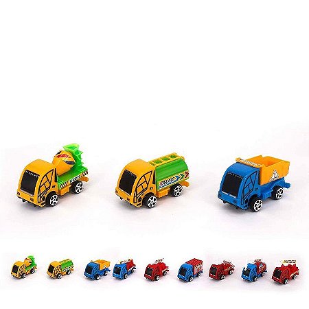 Caminhão Bombeiro A Fricção 7,8 Cm Com 3 Unidades Sortido