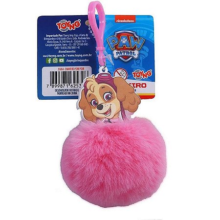Chaveiro Patrulha Canina Pompom (s) Dp.c/24