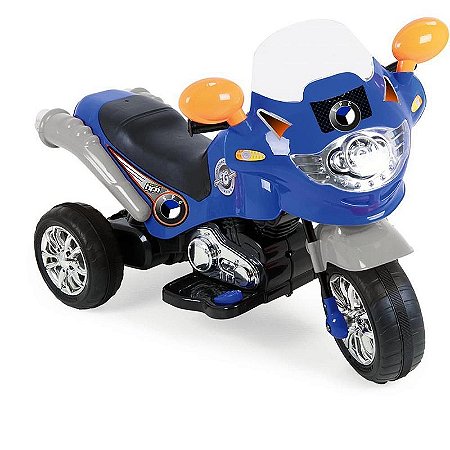 Moto Elétrica Speed Chopper Azul 6v 20kg