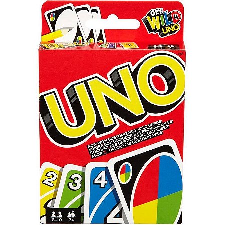 Jogo De Cartas Uno Original Caixa Com 12 Unidades
