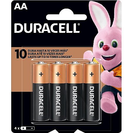 Pilha Alcalina Pequena Aa Duracell - 12 Blisters Com 4 Unidades