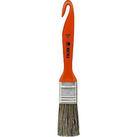 Trincha De Pintura 695 Média Cerdas Gris 1 Pol. - Pacote Com 12 Unidades