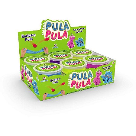 Massa Para Modelar Criativa Pula E Molda 25g - Display Com 12