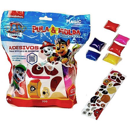 Massa Para Modelar Criativa Pula E Molda 70g Chase Com 7 Cores