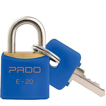 Cadeado Colorido Azul Sm Lt 20mm