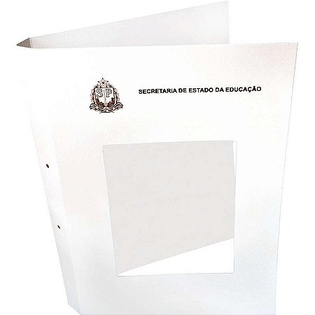 Impresso Escolar Capa Processo Branca See Pacote Com 10