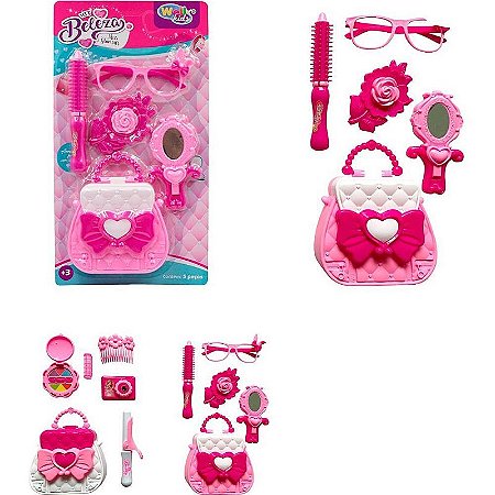 Kit Maquiagem E Beleza Infantil Miss Glamour Sortido Blister