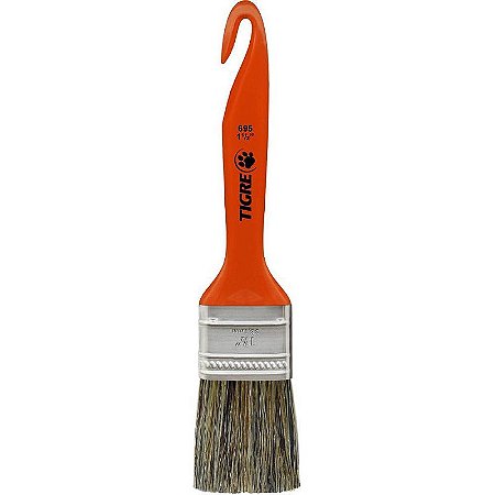 Trincha De Pintura 695 Média Cerda Gris 1,5" - Linha Econômica - Pacote Com 12 Unidades