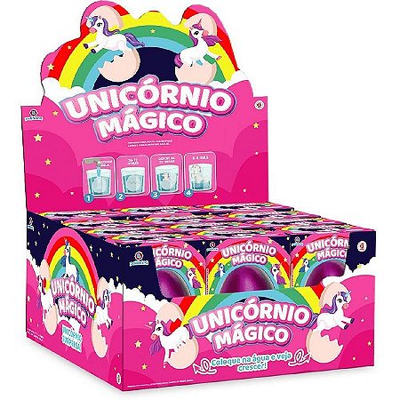Miniatura Colecionável Unicórnio Mágico (s) Display Com 12