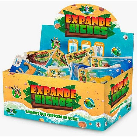 Miniatura Colecionável Expande Bichos - Pacote Com 64 Unidades