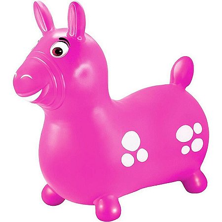 Cavalinho Infantil Vinil Rosa 52x51cm