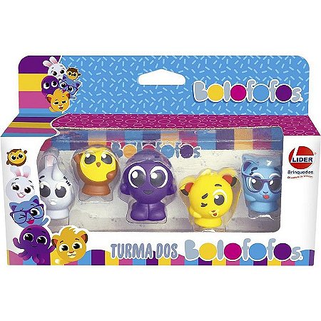 Dedoches Turma Dos Bolofofos - Kit Com 5 Miniaturas